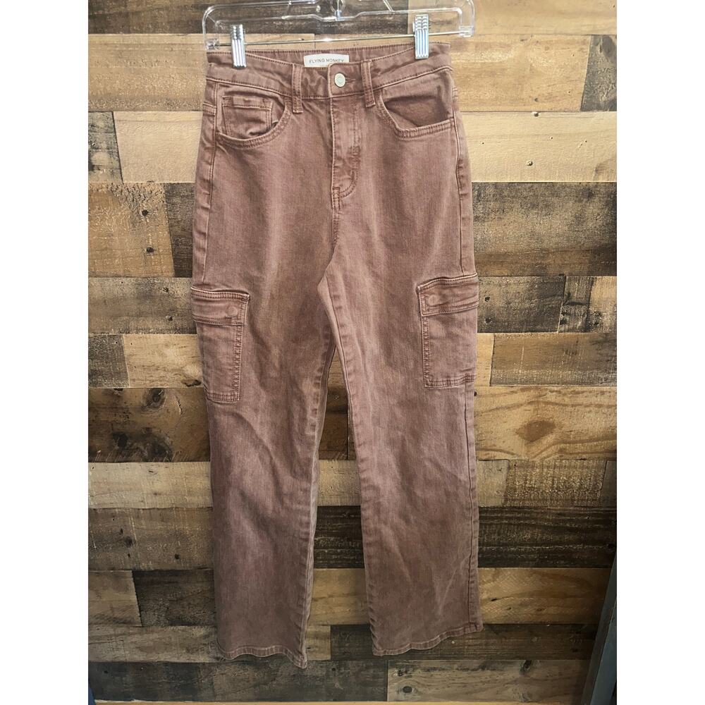 Flying Monkey brown Cargo Pants Size 25 - Picture 1 of 4